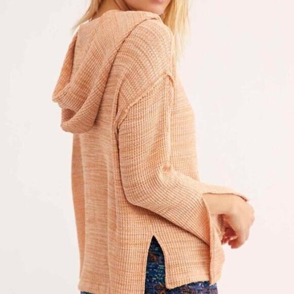 FREE PEOPLE Erica Hoodie. XS. Roasted Orange - Picture 2 of 5